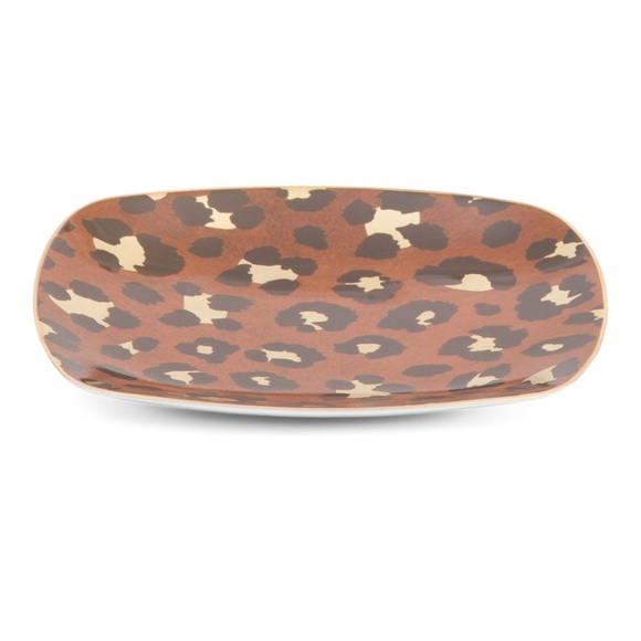L'objet Leopard Small 5”x7” Tray New in Box Porcelain Gold - Picture 7 of 9